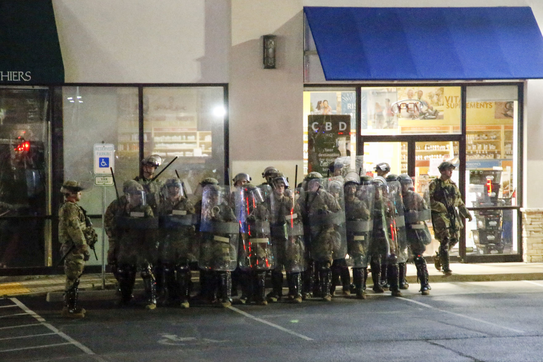 National Guard at Woodland Hills